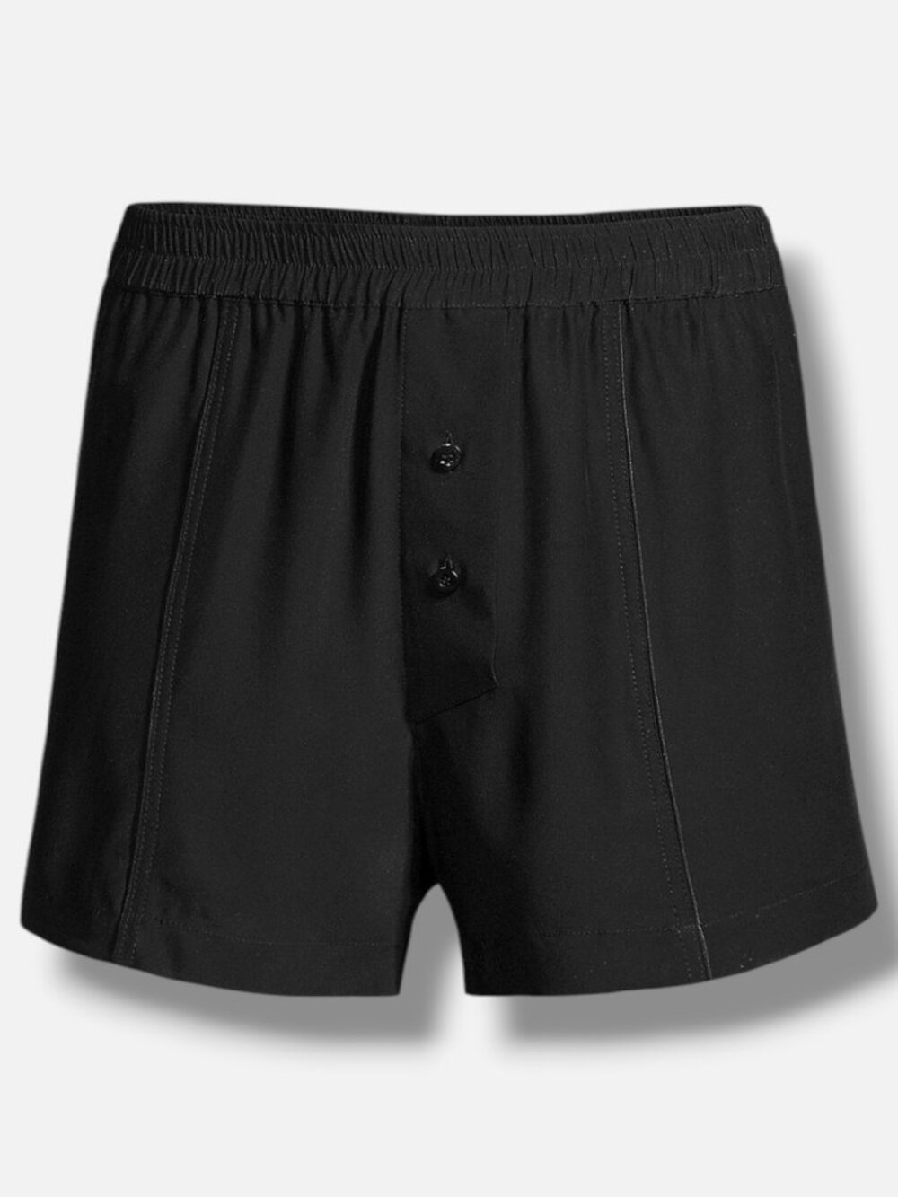 Kiki De Montparnasse Womens' Black Silk Boxer Shorts Size Small